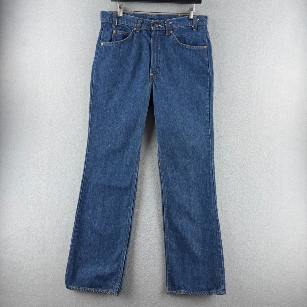 Vintage Levis Jeans Mens 34 (Fits 32x31) Orange Tab 517 Bootcut 80s Made in USA